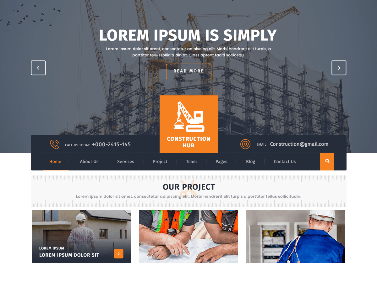 Construction Hub ThemePile