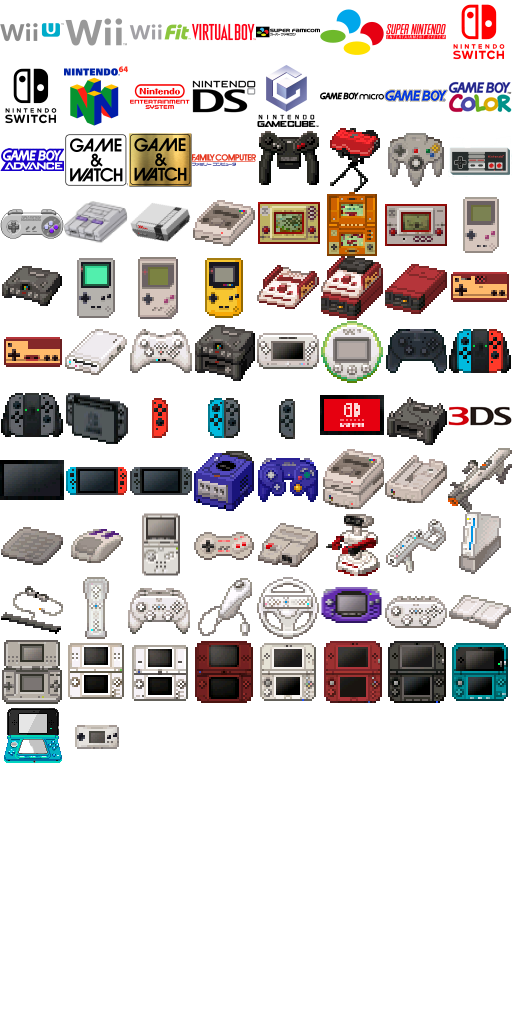 Pixel Console Icons and Logos Theme Plaza