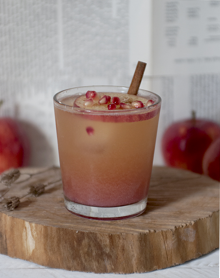 Apple Cider Pomegranate Mocktail The Merrythought