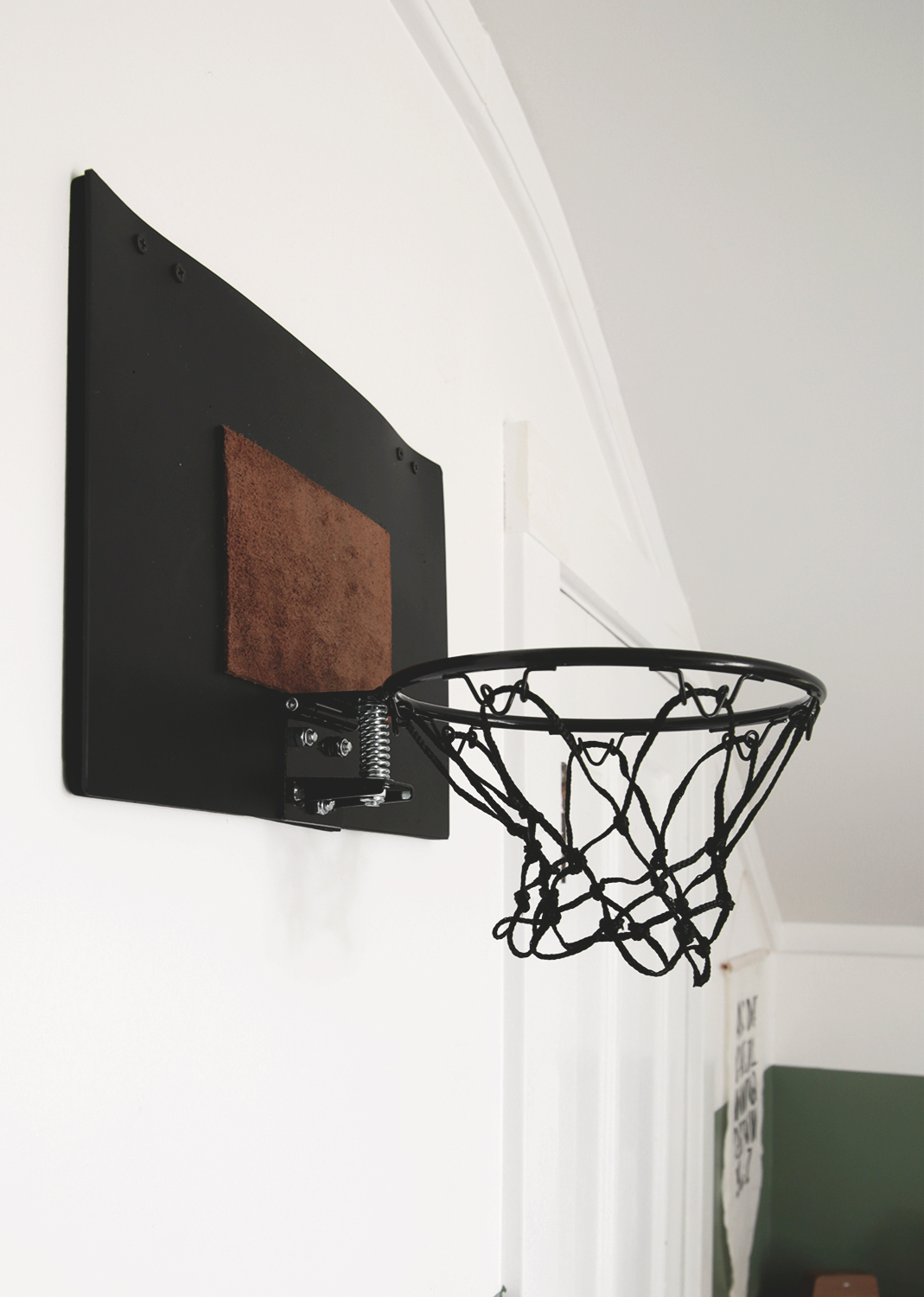Basketball Hoop Makeover DIY Indoor Basketball Hoop Makeover