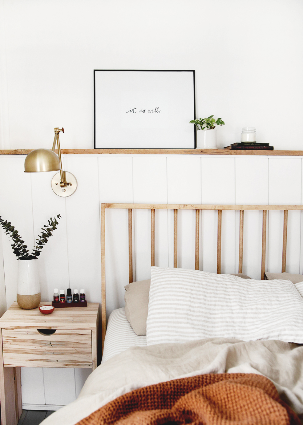 DIY Wood Dowel Headboard Learn How To Make a Simple Headboard