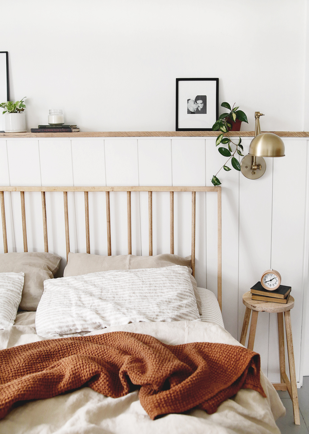 DIY Wood Dowel Headboard Learn How To Make a Simple Headboard