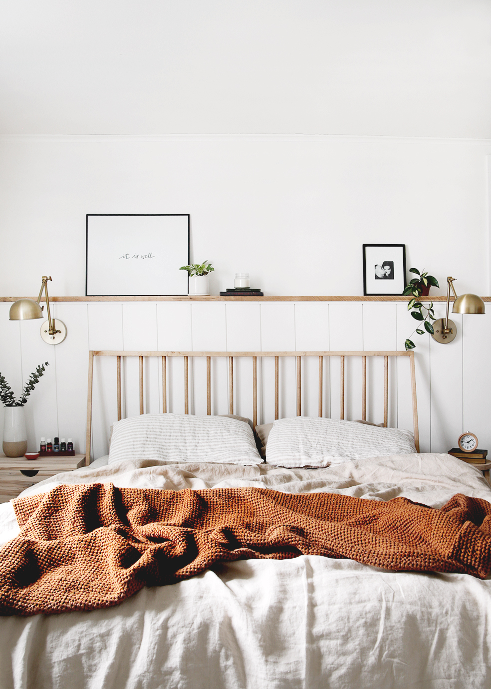 DIY Wood Dowel Headboard Learn How To Make a Simple Headboard