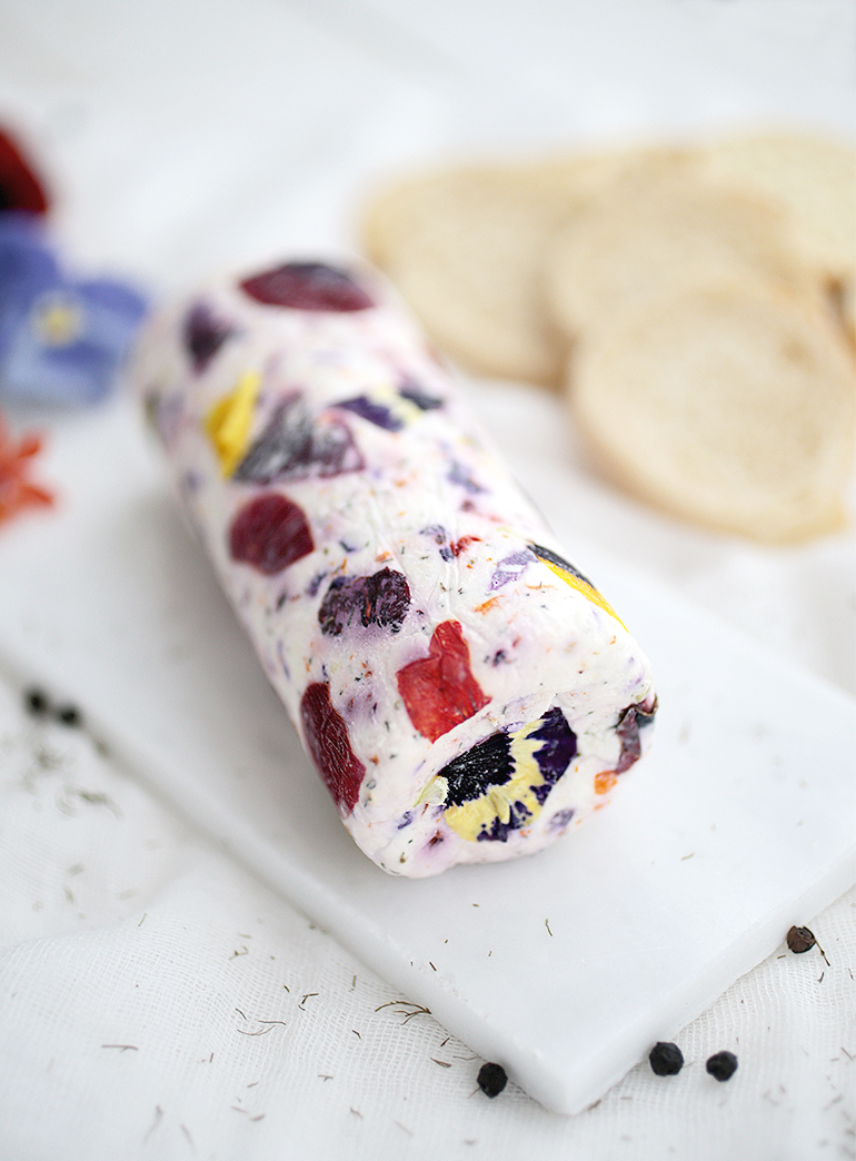 Floral Goat Cheese with Dill & Cracked Pepper The Merrythought