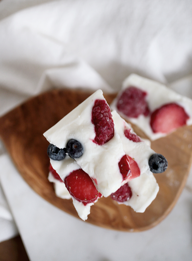 Frozen Greek Yogurt & Fruit Bark The Merrythought