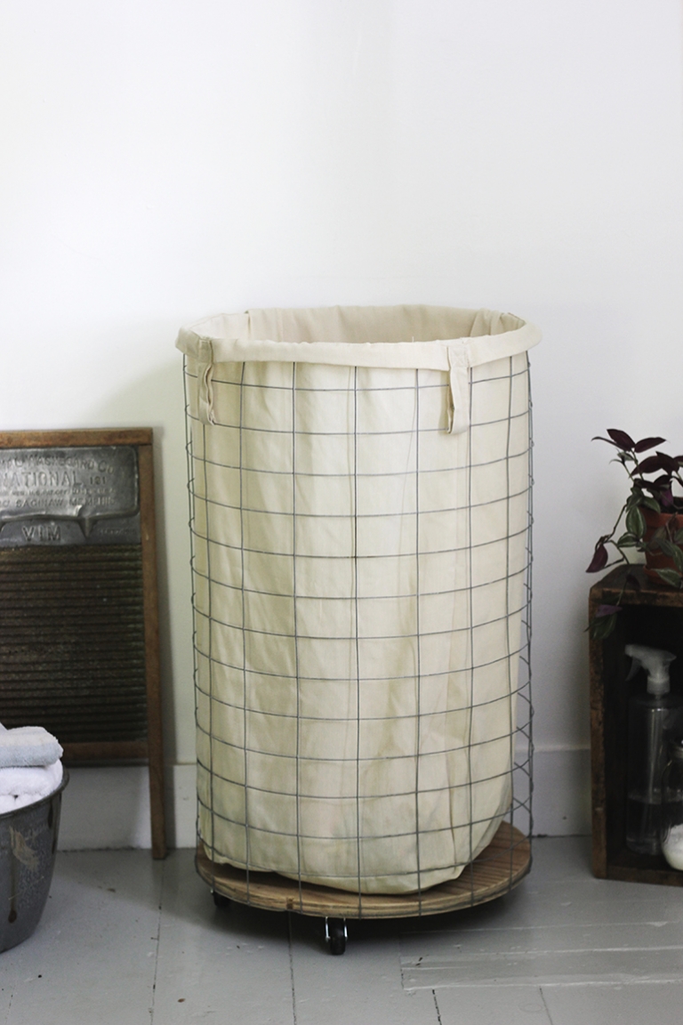 DIY Wire Laundry Hamper The Merrythought