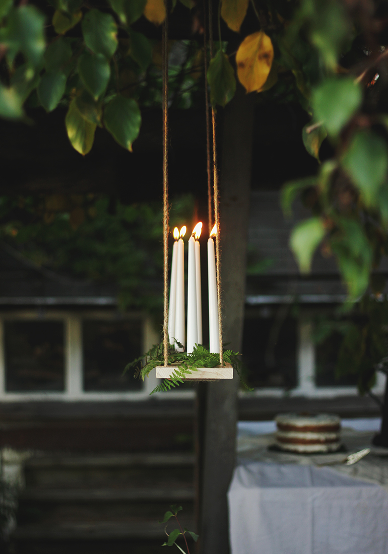 DIY Hanging Candle Chandelier The Merrythought