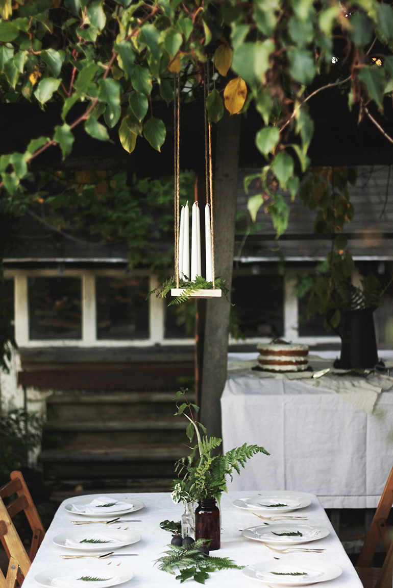 DIY Hanging Candle Chandelier The Merrythought