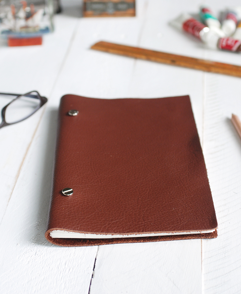 DIY Leather Sketchbook The Merrythought