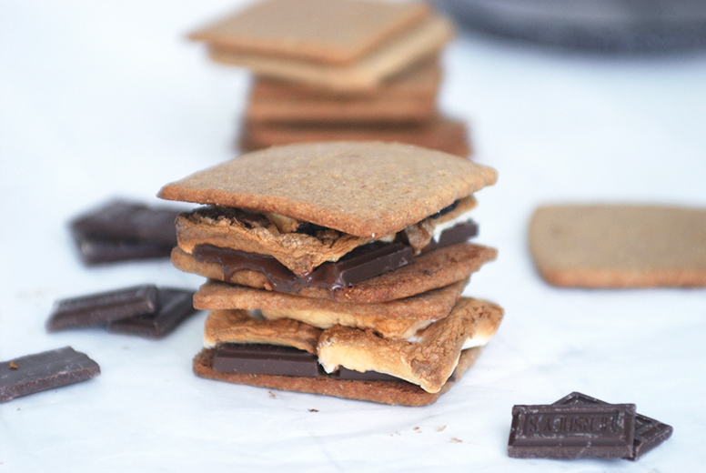 S'mores with Homemade Graham Crackers The Merrythought