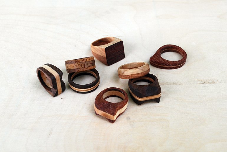 Simple Wooden Rings. The Merrythought