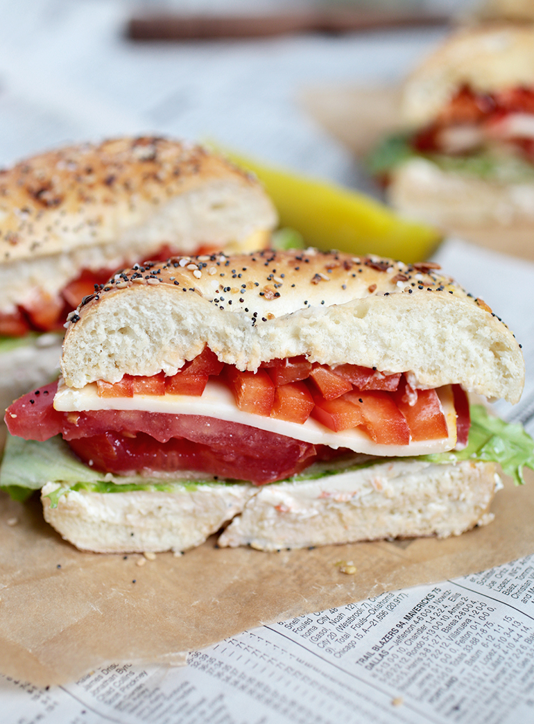 Veggie Bagel Sandwich The Merrythought