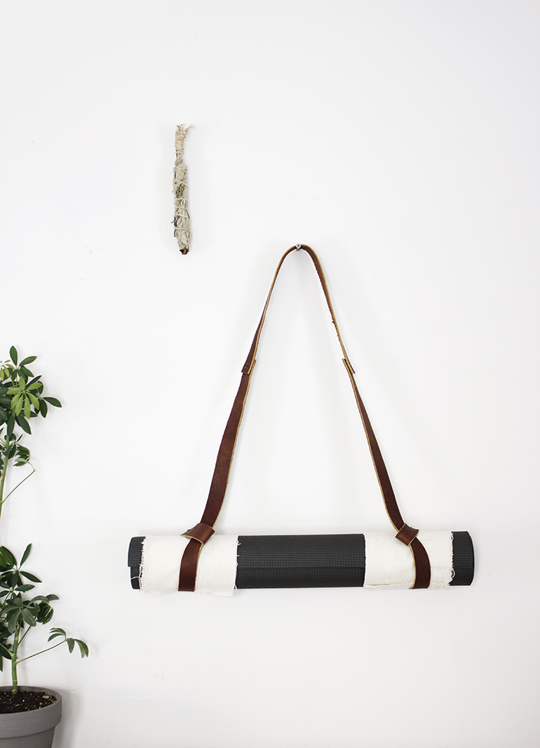 DIY Leather Yoga Mat Strap The Merrythought
