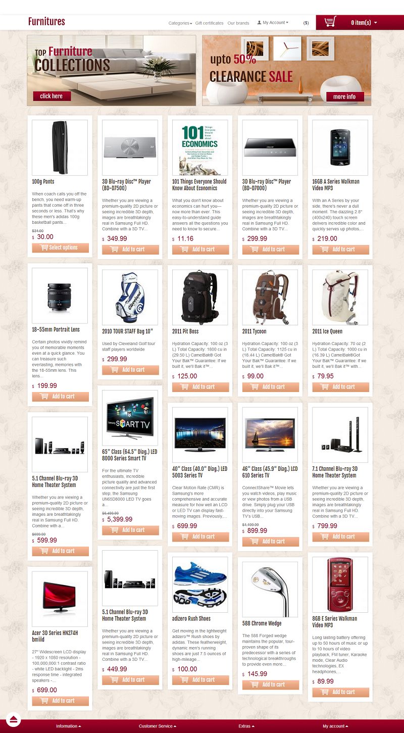 CS03C00605 Premium CSCart Furniture Store Theme