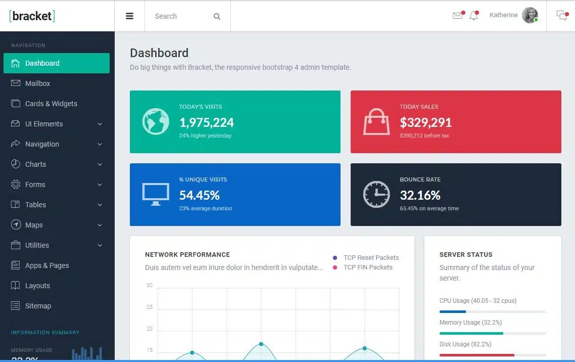Simple Bootstrap Admin Template for Free 2019 ThemeSelection