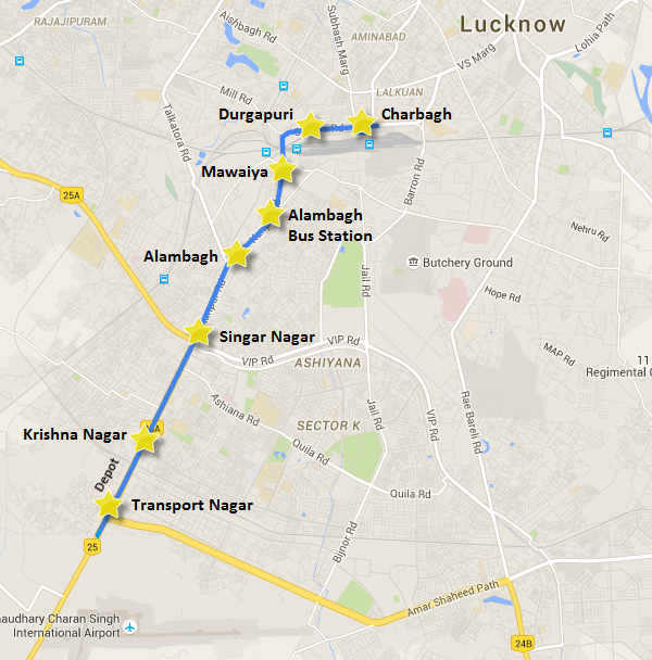Krishna Nagar Lucknow Map [Pics] Lucknow Metro's Krishna Nagar Station October Update The