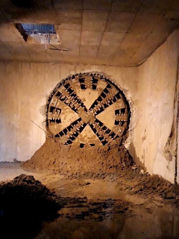 TBM Makes 2nd Breakthrough at Delhi Metro's Nehru Enclave Station The