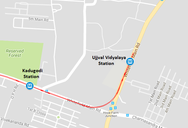BMRCL Drops Bangalore Metro’s Whitefield Station from Phase 2 Map The