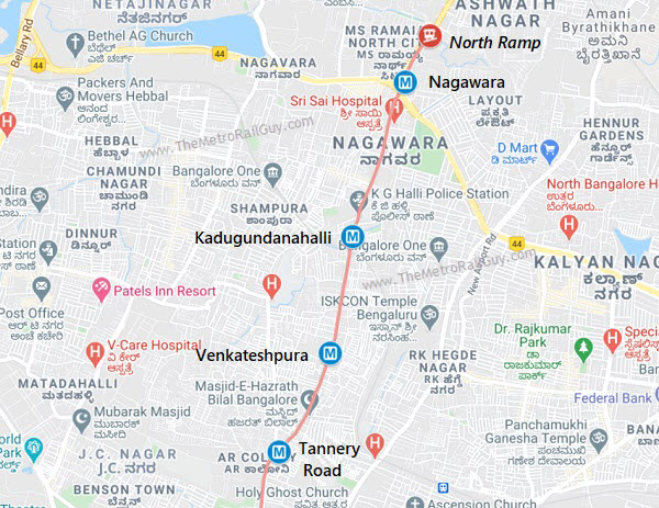 Tannery Road Bangalore Map Tbm Bhadra Starts Tunneling For Bangalore Metro's Pink Line - The Metro Rail Guy