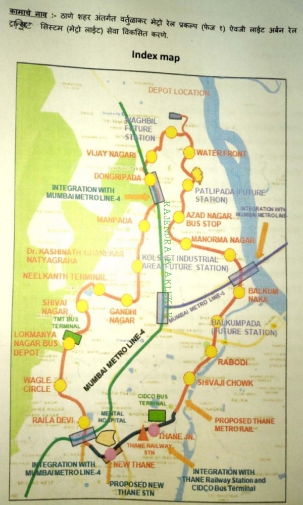 Thane Metro Map