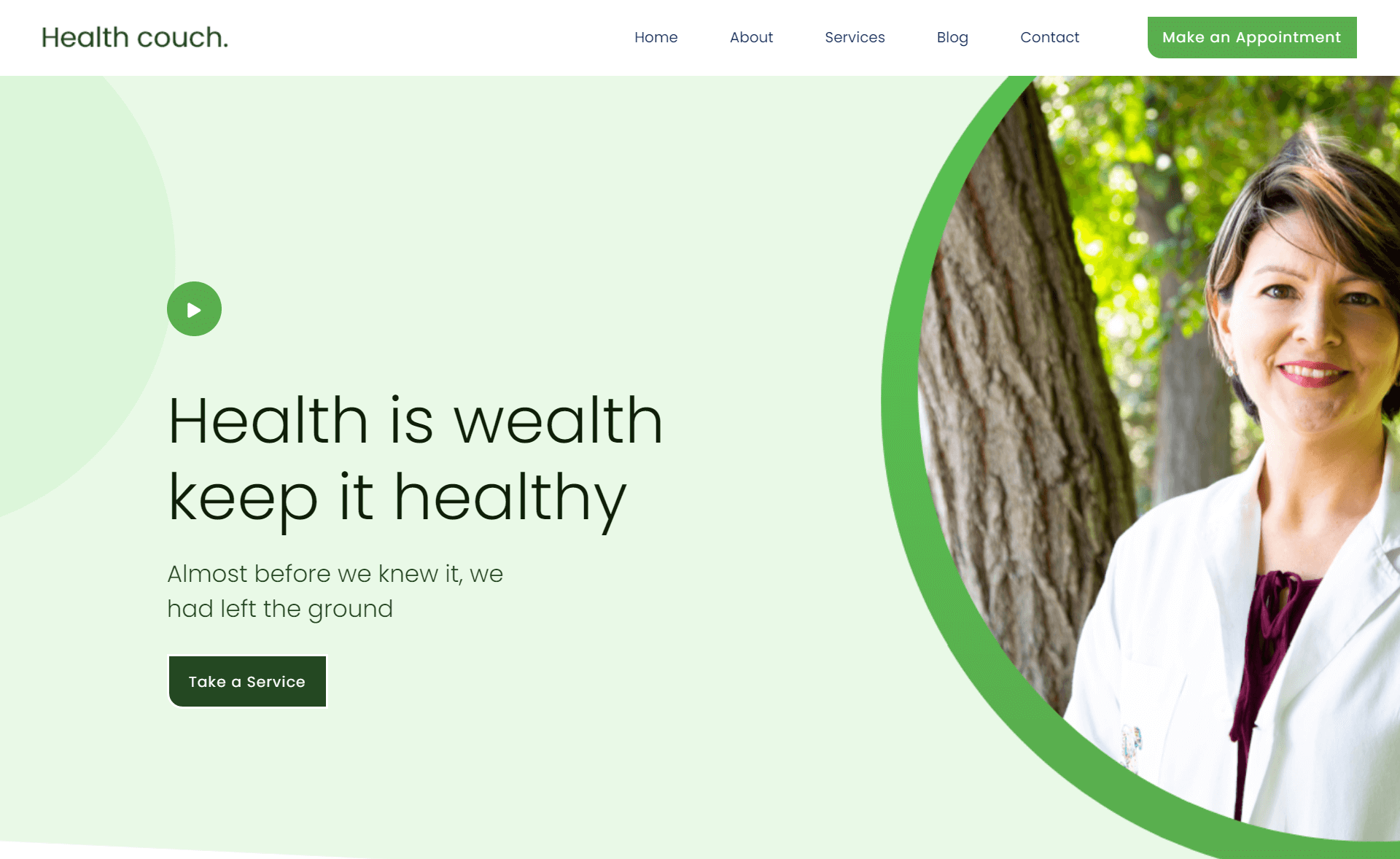 Healthcouch Free Responsive Bootstrap 4 HTML5 Medical Website Template