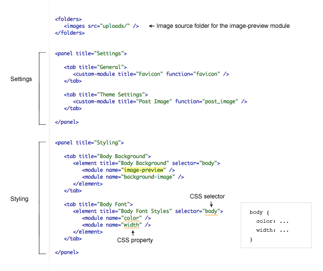 Customizing themeconfig.xml File • Themify