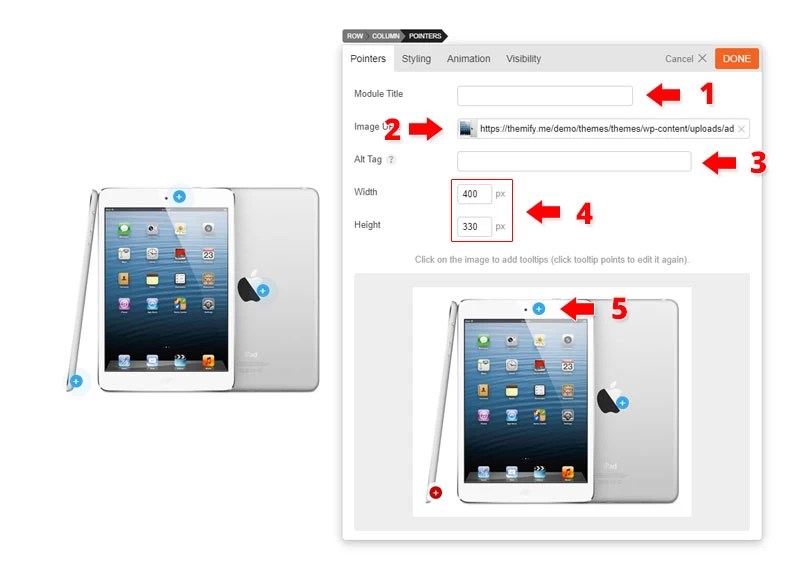 Pointers • Themify