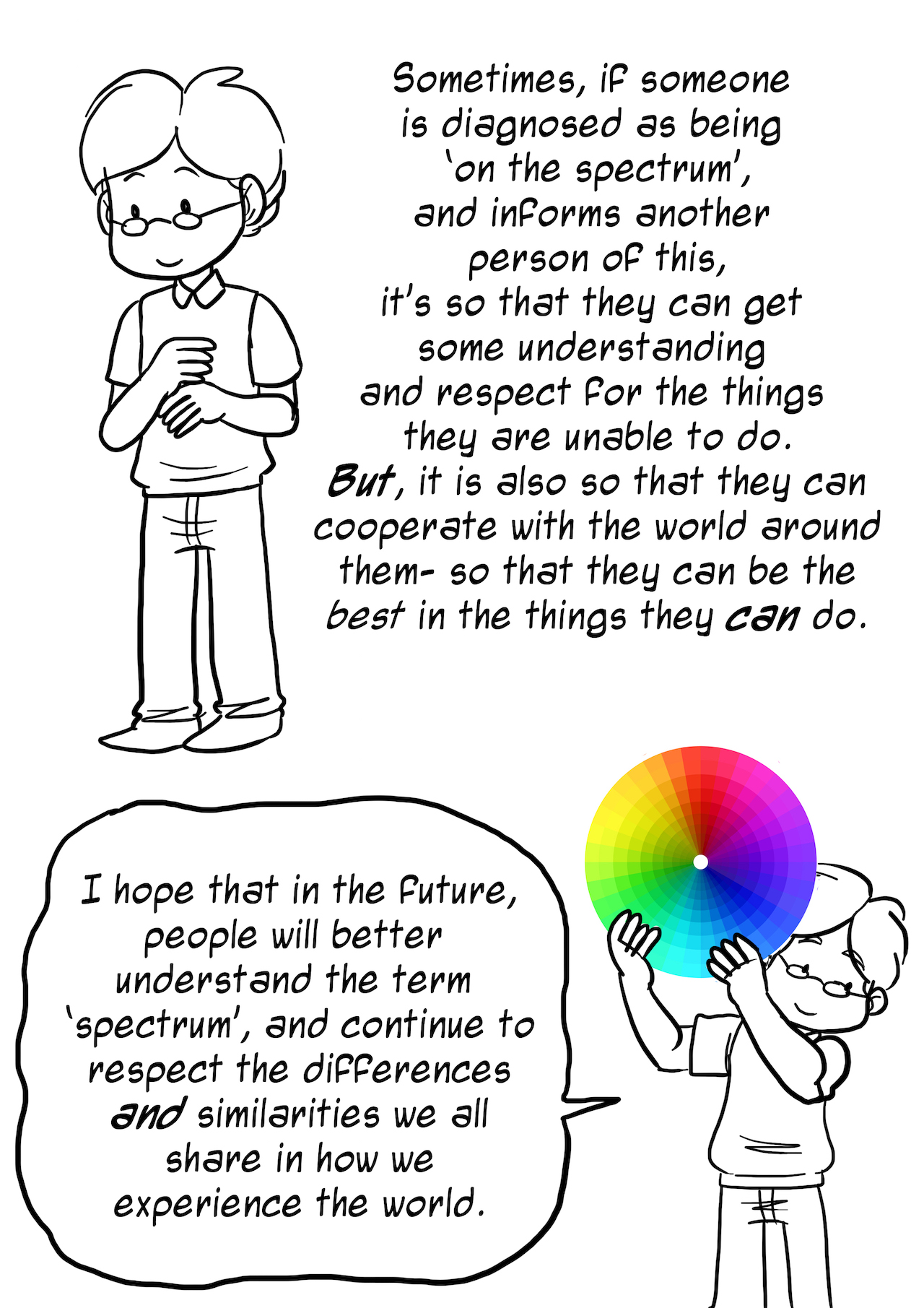 comic redesigns the autism spectrum to crush stereotypes Therapy in a Bin
