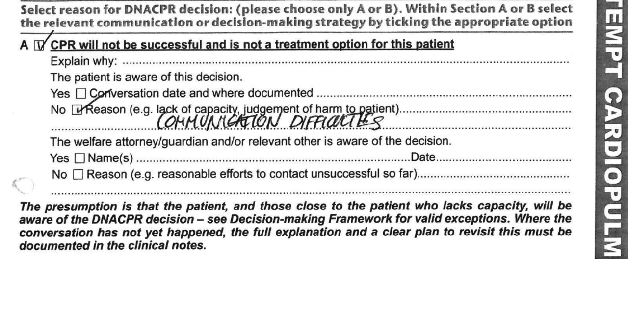 Deaf Man Allegedly Given ‘Do Not Resuscitate’ Order Without Consent