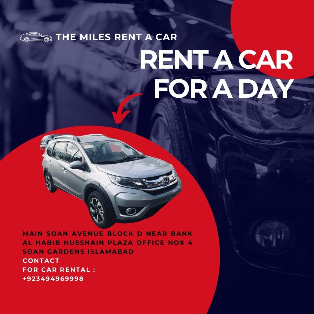 Rent a car for a day in Islamabad