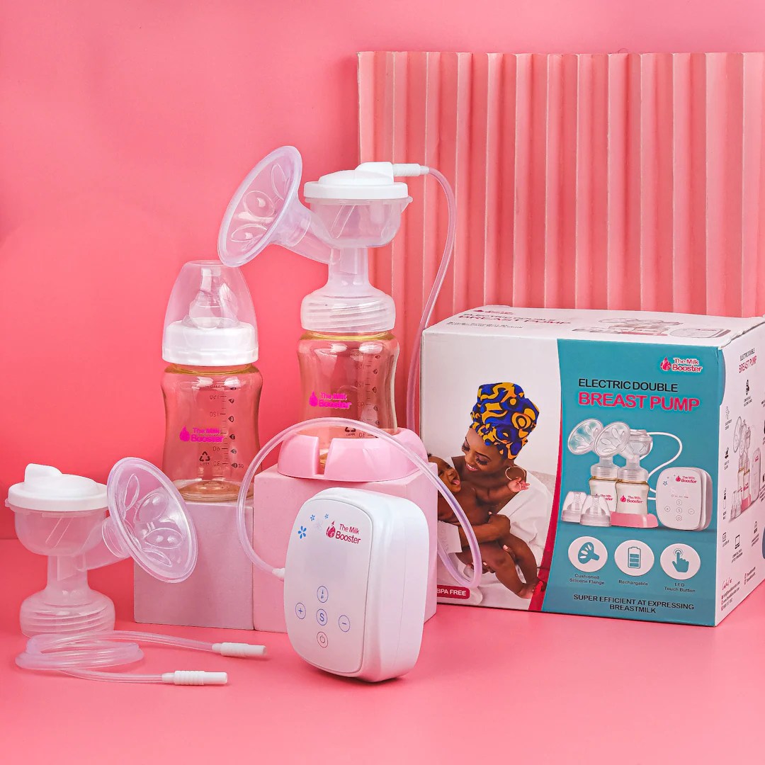 The Double Electric Breast Pump (Gold) Milk Booster HQ