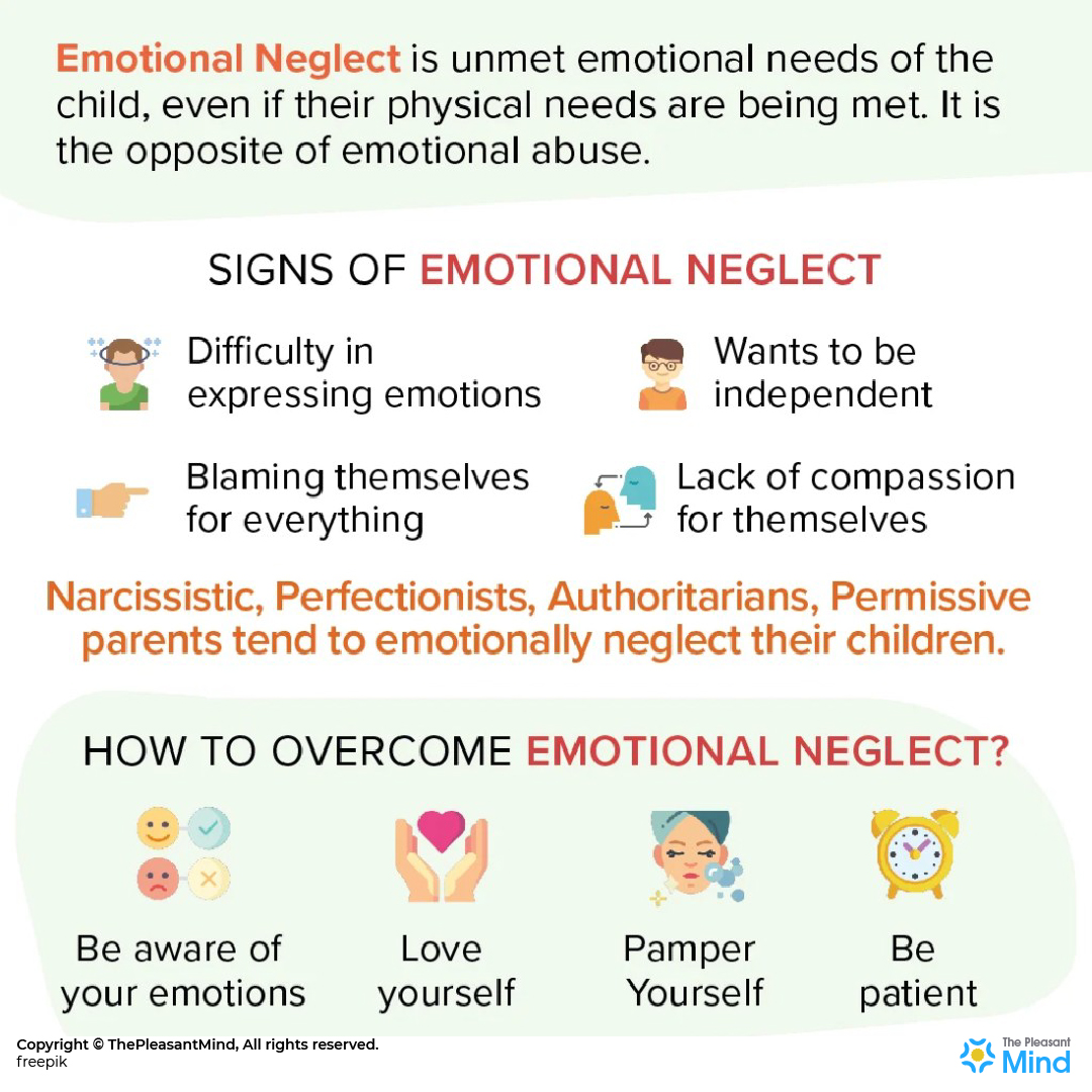 What are the signs of emotional neglect and how to overcome it?