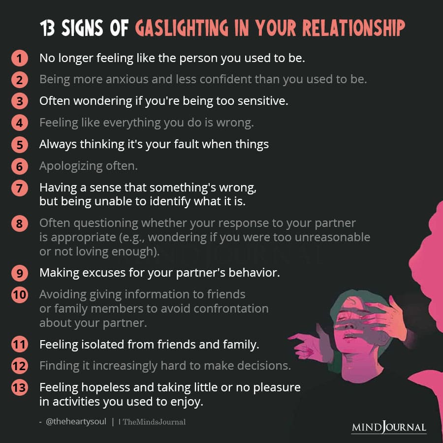 13 Signs Of Gaslighting In Your Relationship Toxic Relationship Quotes