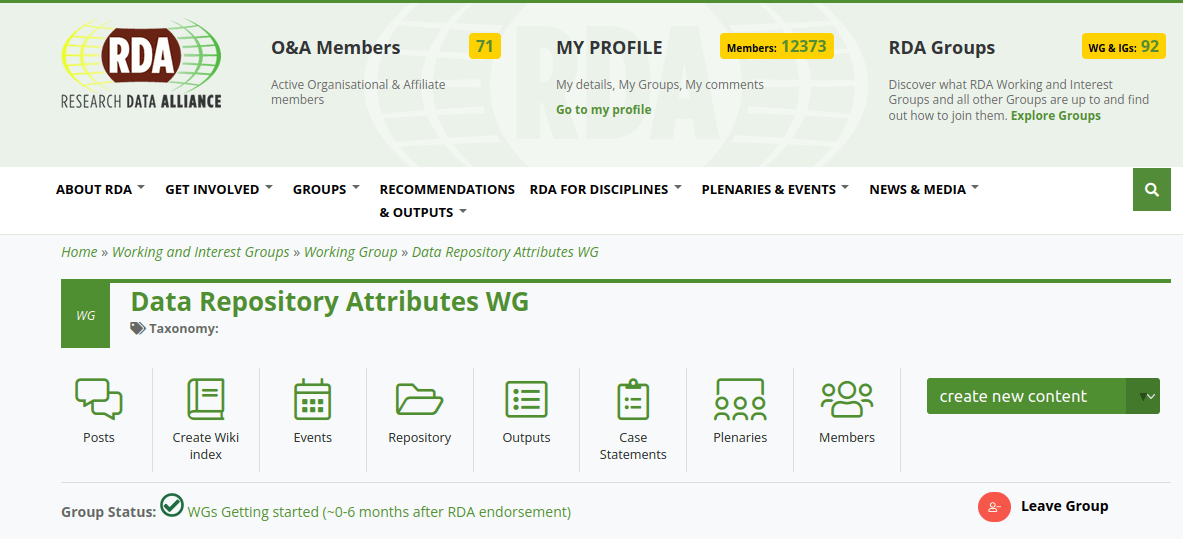 New Rda 2023 Rda Data Repository Attributes Working Group (Drawg) Officially Endorsed By The Rda Council – The Mind Wobbles
