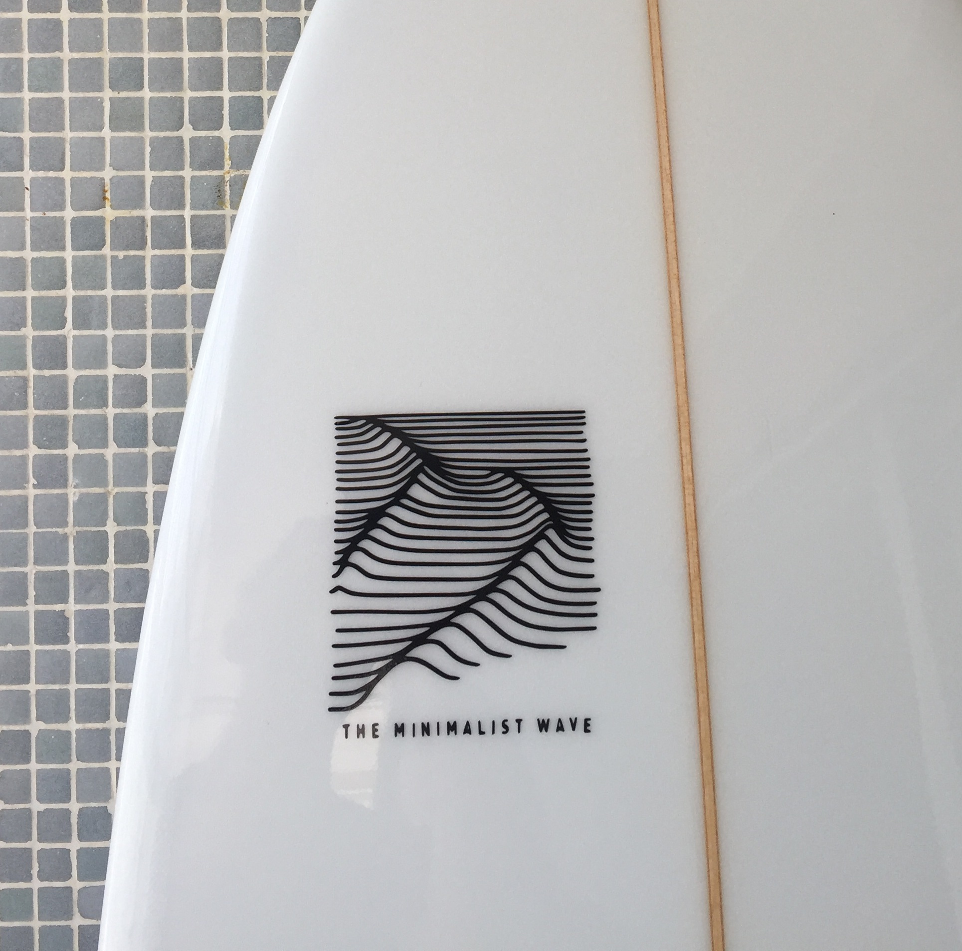 Sticker The Minimalist Wave Black The Minimalist Wave