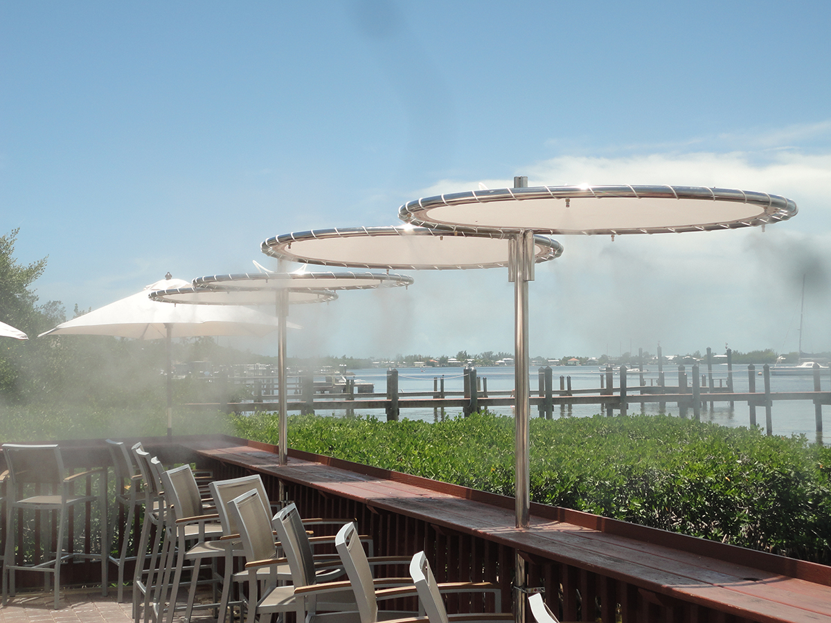 Sunseeker Mist Cooling Shade Structures The Misting Store
