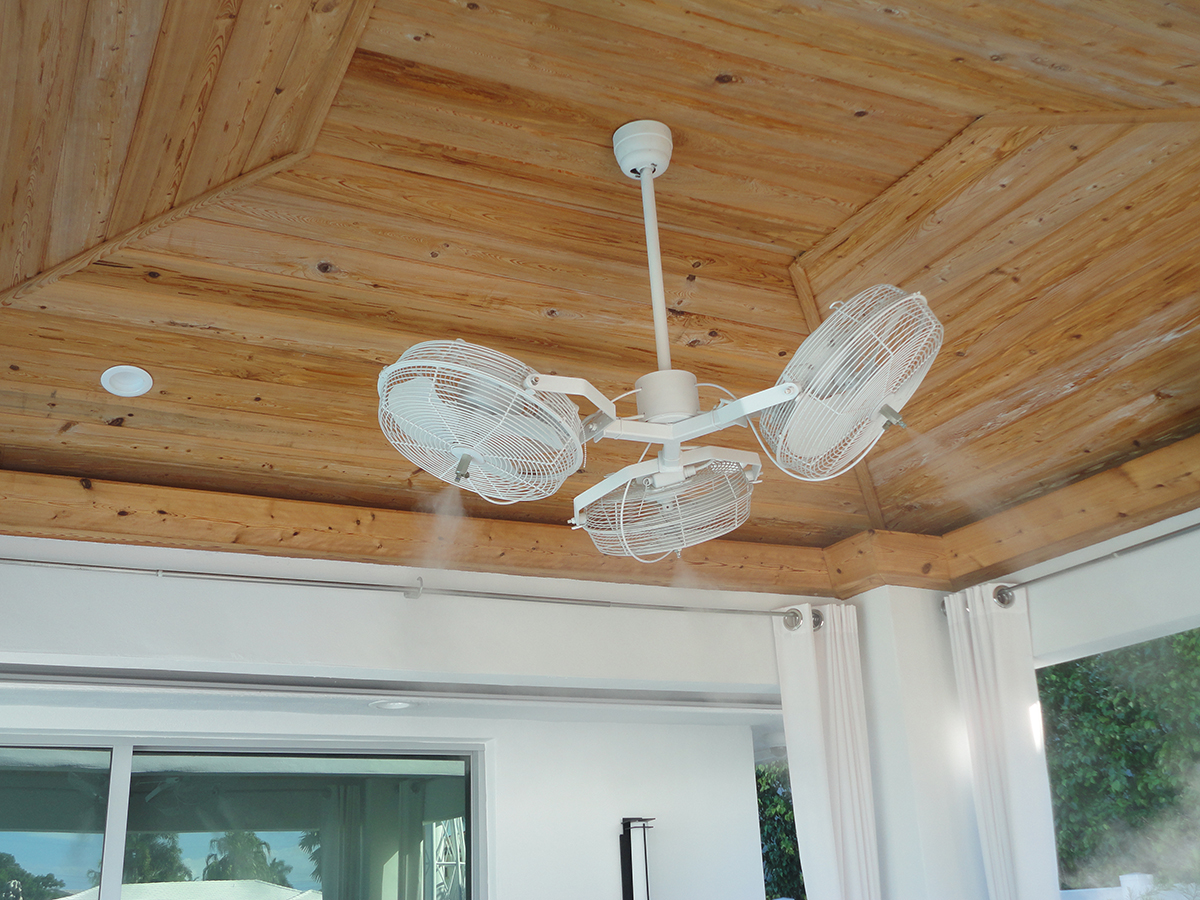 TRIMist Ceiling Fan DAMP RATED The Misting Stoe