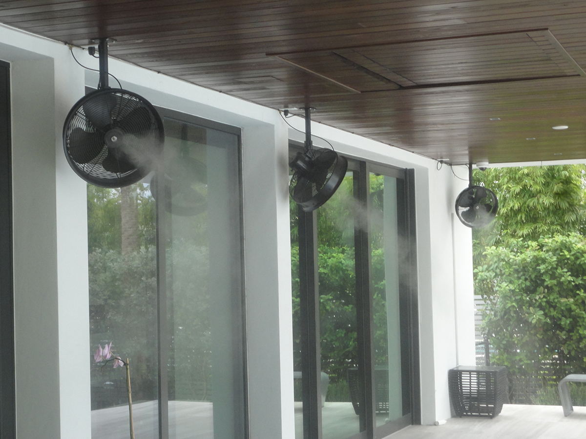 Residential Outdoor Mist Cooling Fans and Systems The Misting Store