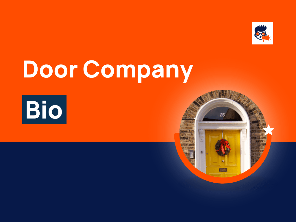 101+ Best Door Company Bio for Social Media TheMktgboy