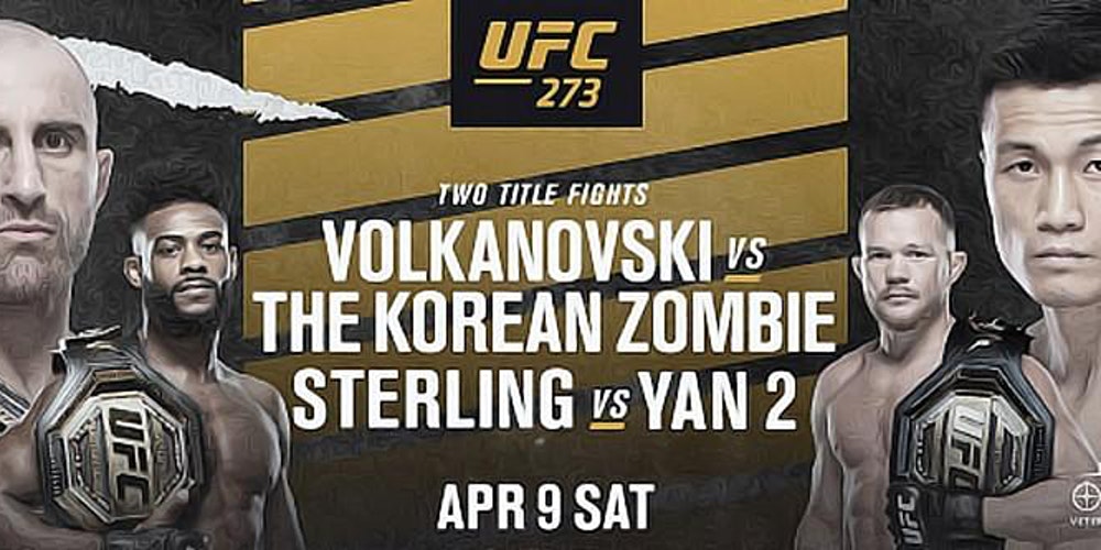 UFC 273 Draftking Picks Volkanovski vs. The Korean Zombie The MMA Daily