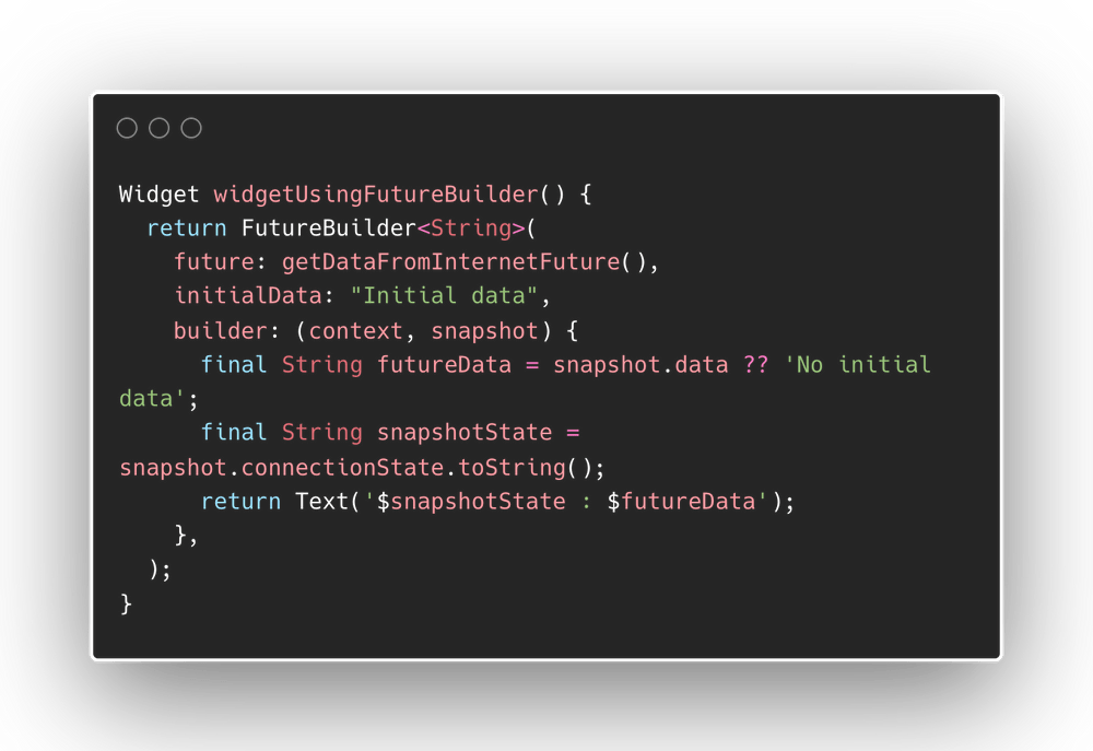 Using Future in Flutter Get comfortable with asynchronous data
