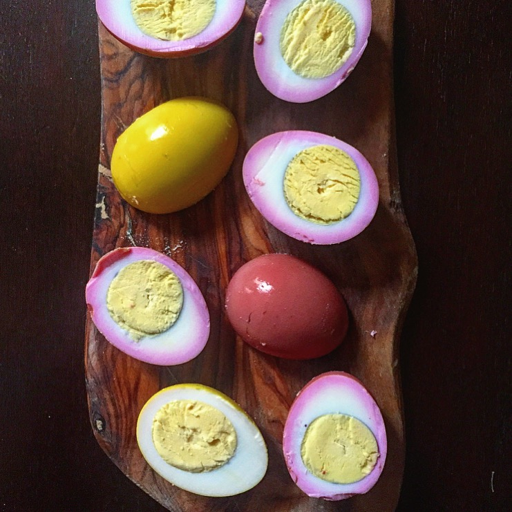The Deviled Egg Gets a Makeover BEET + MUSTARDPICKLED EGGS THE