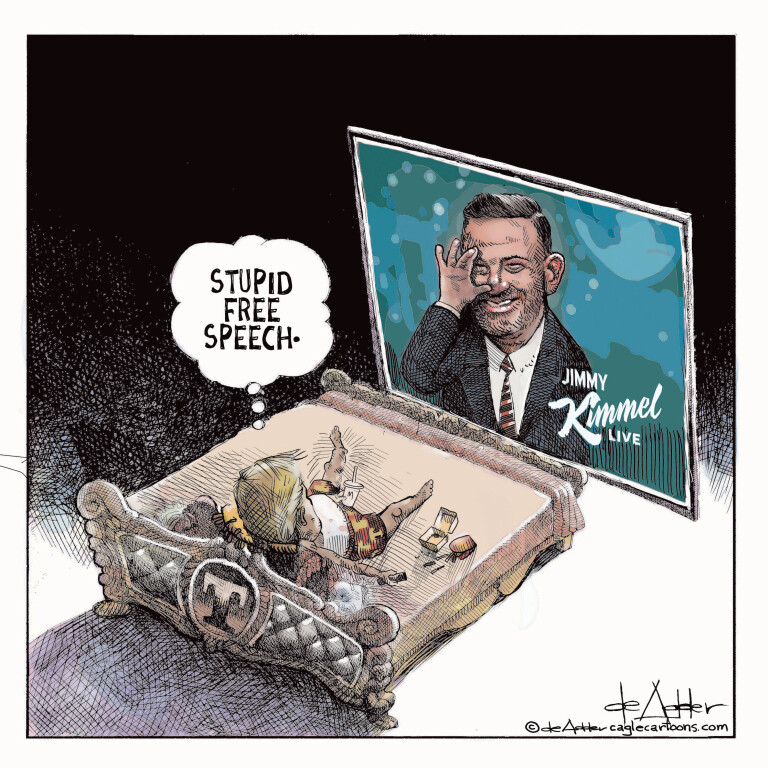 Jimmy Kimmel Back On The Air Cartoon The Moderate Voice