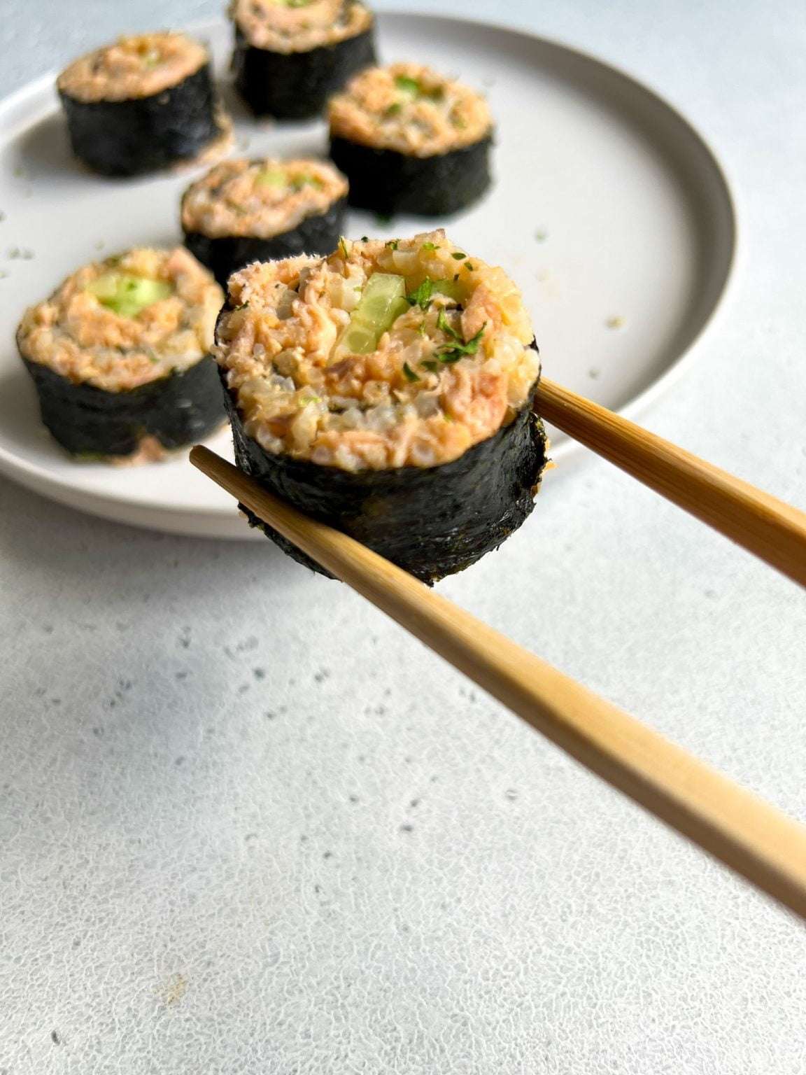 Salmon and Rice Sushi Rolls The Modern Nonna