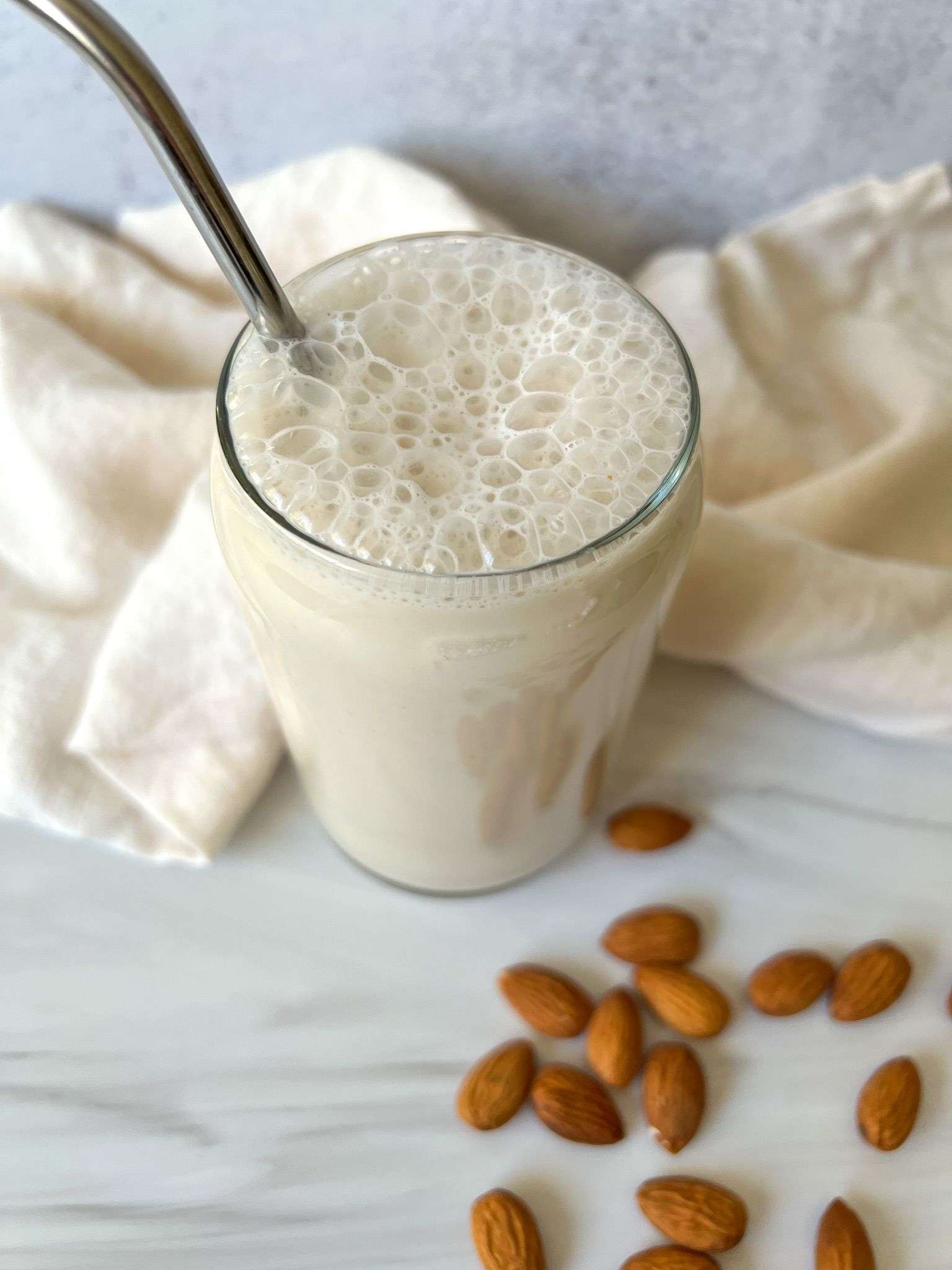 Frothy Healthy Almond Milk Recipe The Modern Nonna