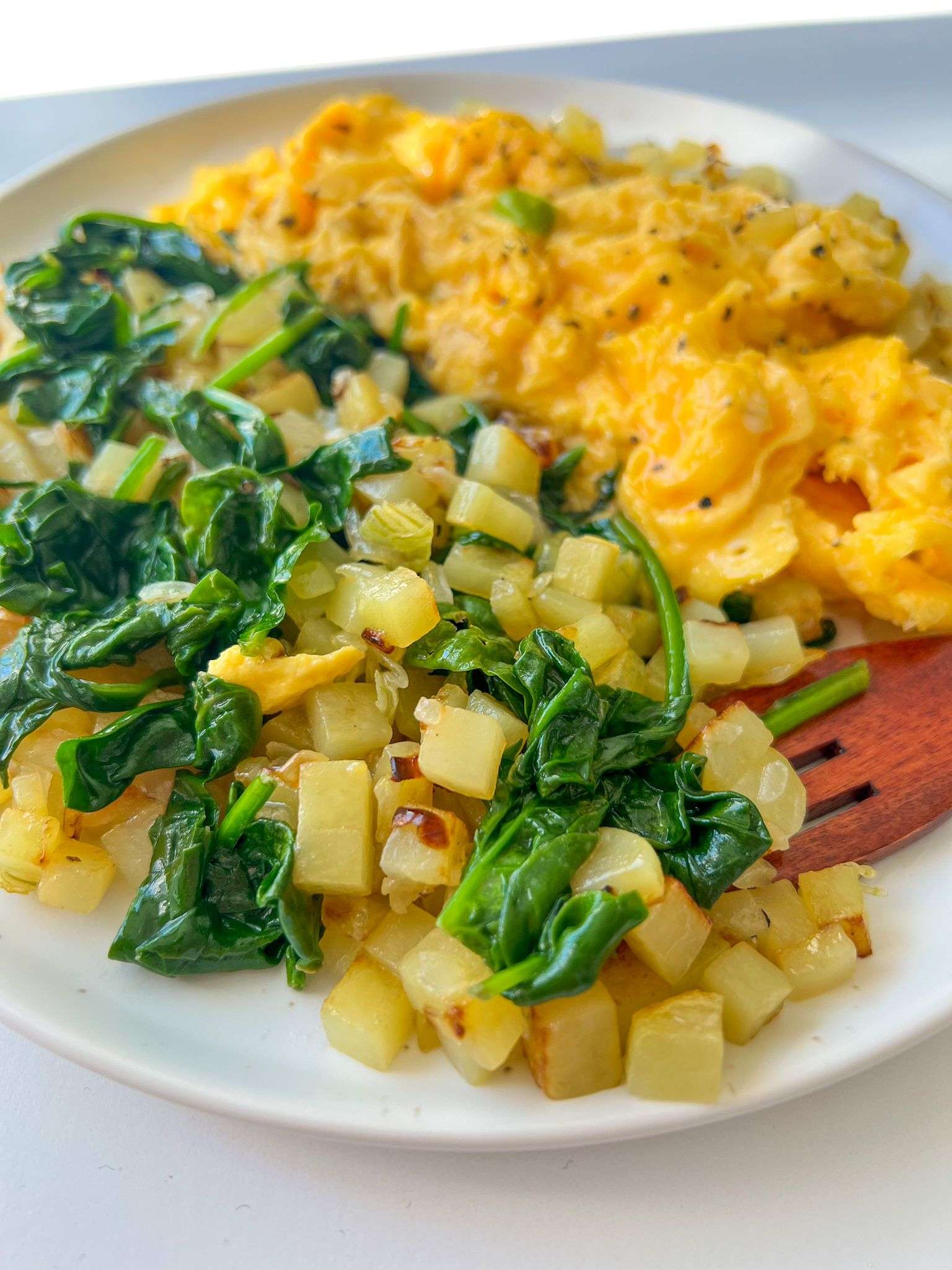 Potato Hash and Spinach Breakfast Recipe The Modern Nonna