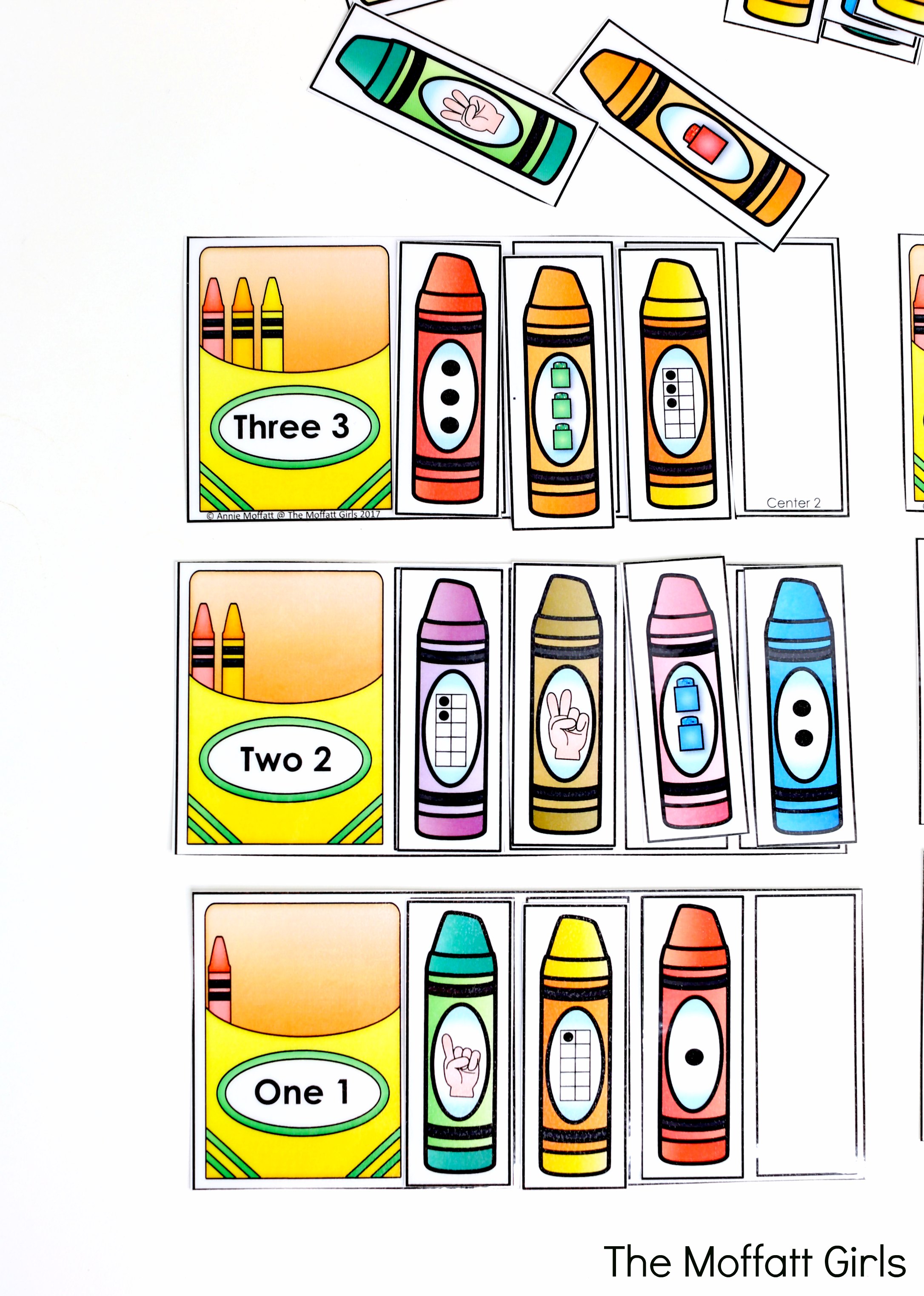 Kindergarten Math unit 1 crayons