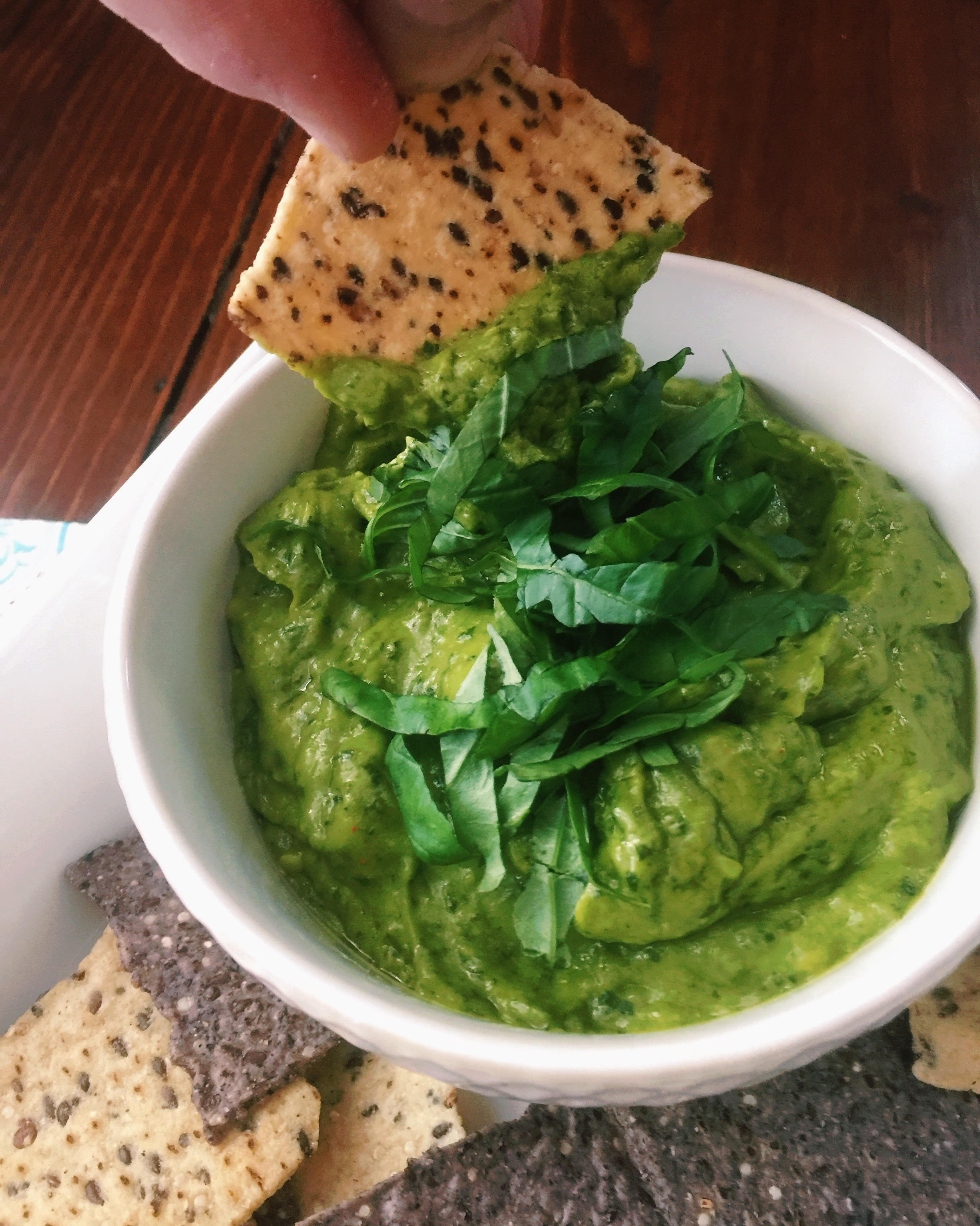 Avocado Pesto Dip The Mom 100 The Mom 100