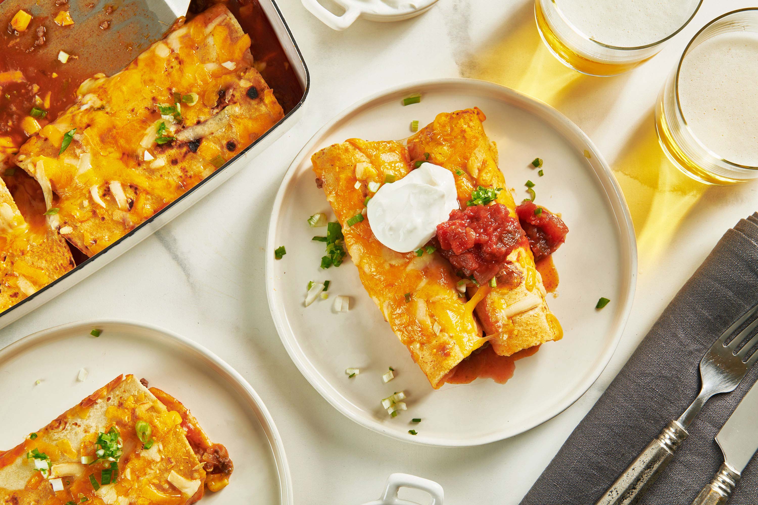 Easy Ground Beef Enchiladas Recipe — The Mom 100