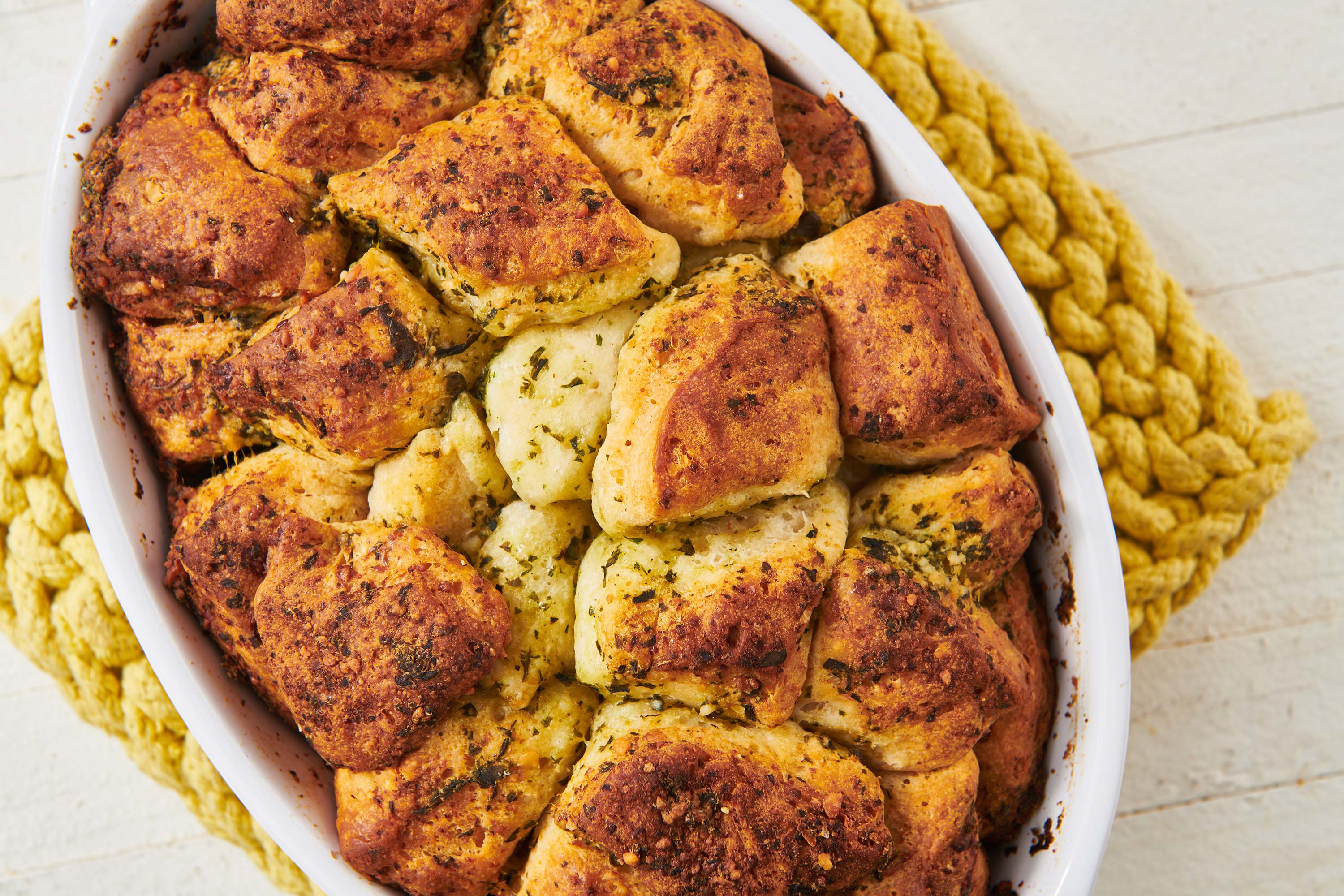 Pesto Monkey Bread with Biscuits Recipe — The Mom 100
